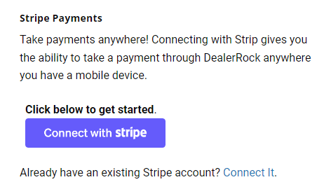Connect to Stripe